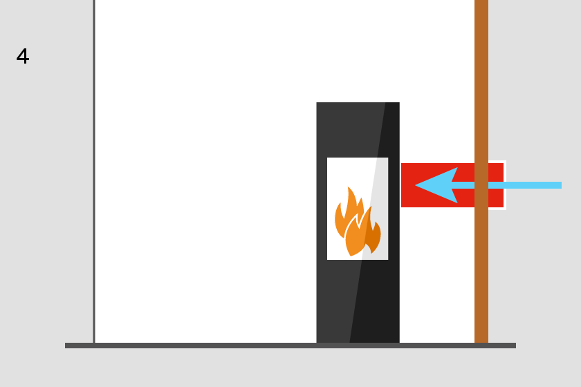 neuer Aussenluftanschluss Holz